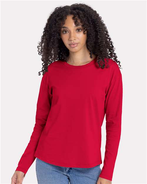 Next Level - Women's Cotton Relaxed Long Sleeve Tee - 3911
