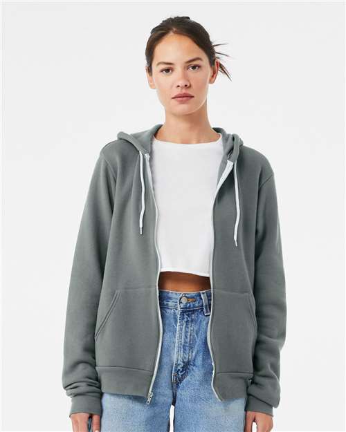 BELLA + CANVAS - Unisex Sponge Fleece Full-Zip Hoodie Sweatshirt - 3739