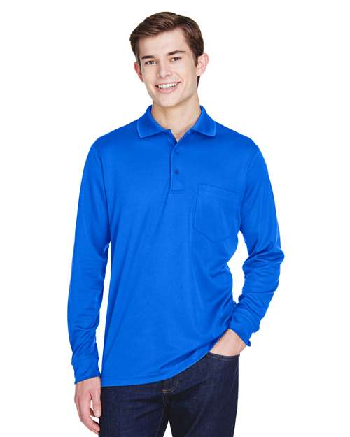 CORE365 - Men's Pinnacle Performance Long Sleeve Piqué Polo with Pocket - 88192P