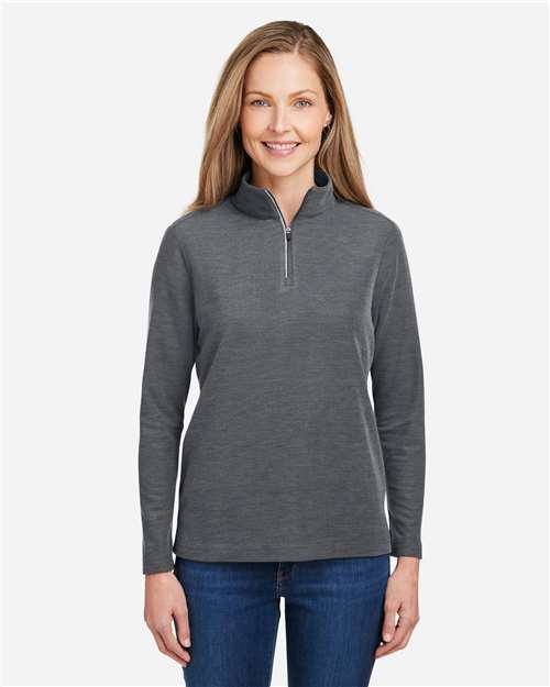 CORE365 - Women's Fusion ChromaSoft™ Pique Quarter-Zip Pullover - CE405W