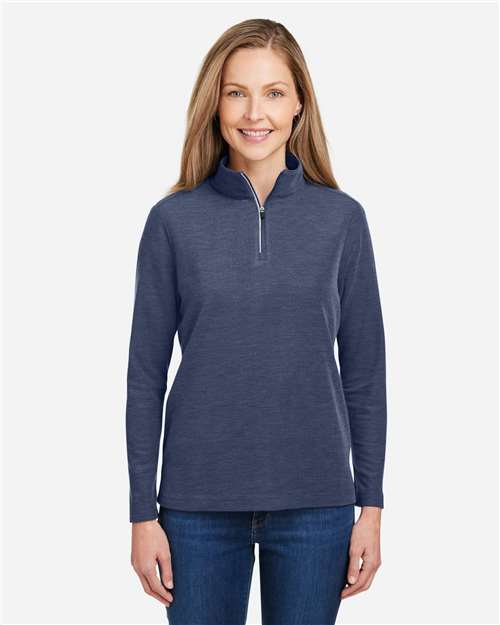 CORE365 - Women's Fusion ChromaSoft™ Pique Quarter-Zip Pullover - CE405W