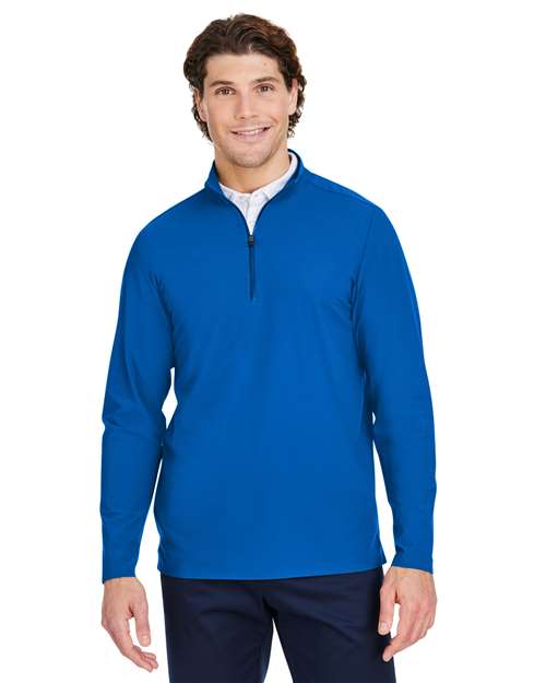 Devon & Jones - Men's CrownLux Performance® Windsor Welded Quarter-Zip Pullover - DG410