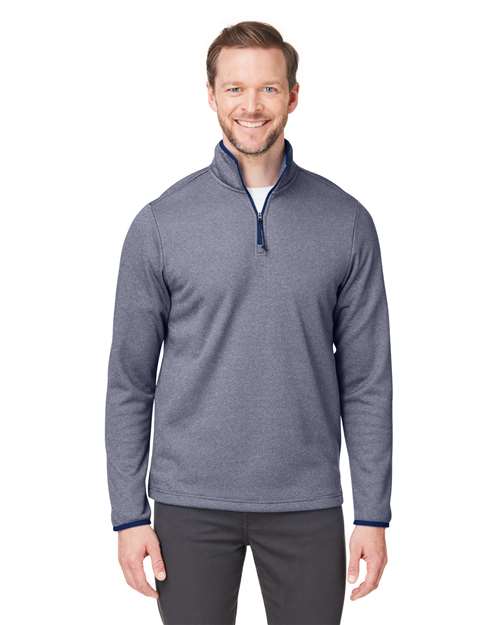 CORE365 - Men's Venture Heathered Stripe Quarter-Zip Pullover - CE73