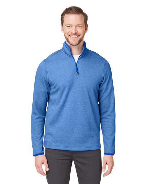 CORE365 - Men's Venture Heathered Stripe Quarter-Zip Pullover - CE73
