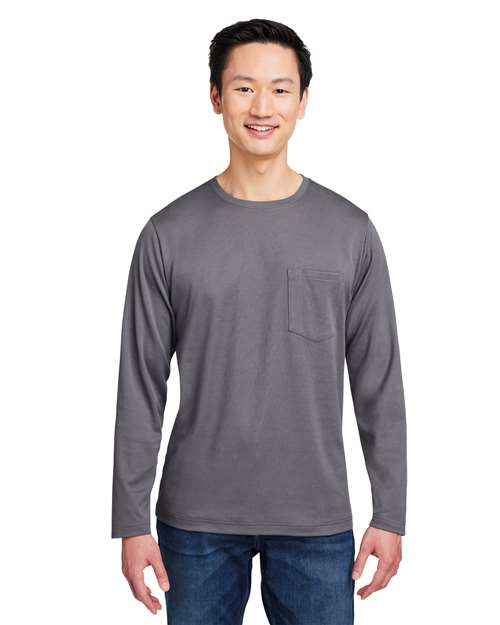 Harriton - Unisex Charge Snag and Soil Protect Long Sleeve T-Shirt - M118L