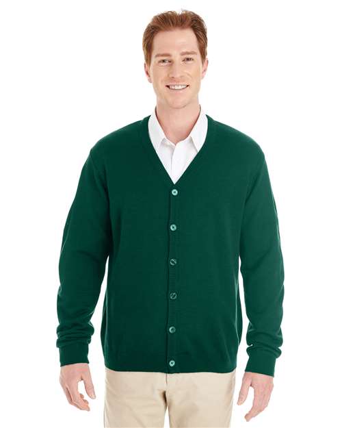Harriton - Men's Pilbloc™ V-Neck Button Cardigan Sweater - M425