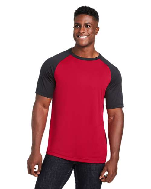 Team 365 - Unisex Zone Colorblock Raglan T-Shirt - TT62