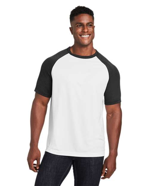 Team 365 - Unisex Zone Colorblock Raglan T-Shirt - TT62