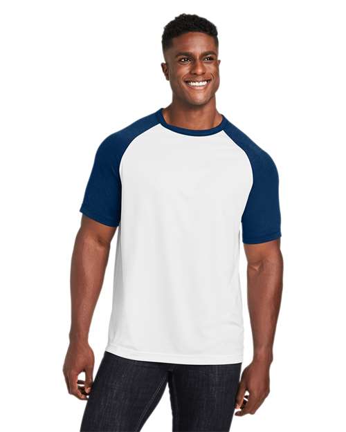 Team 365 - Unisex Zone Colorblock Raglan T-Shirt - TT62