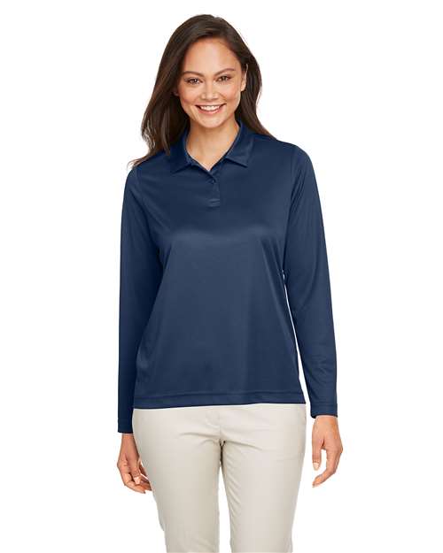 Team 365 - Women's Zone Performance Long Sleeve Polo - TT51LW