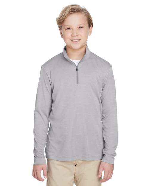 Team 365 - Youth Zone Sonic Heather Performance Quarter-Zip Pullolver - TT31HY