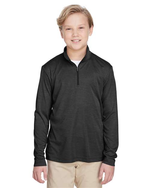 Team 365 - Youth Zone Sonic Heather Performance Quarter-Zip Pullolver - TT31HY