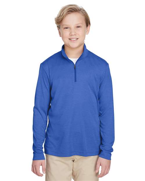Team 365 - Youth Zone Sonic Heather Performance Quarter-Zip Pullolver - TT31HY