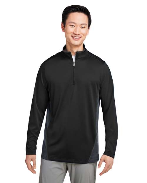 Harriton - Men's Flash Snag Protection Plus IL Colorblock Quarter-Zip Pullover - M786