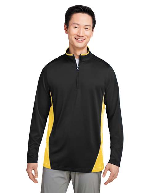 Harriton - Men's Flash Snag Protection Plus IL Colorblock Quarter-Zip Pullover - M786