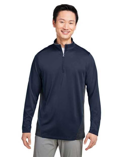 Harriton - Men's Flash Snag Protection Plus IL Colorblock Quarter-Zip Pullover - M786