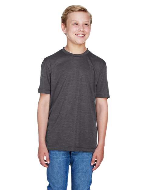 Team 365 - Youth Sonic Heather Performance T-Shirt - TT11HY