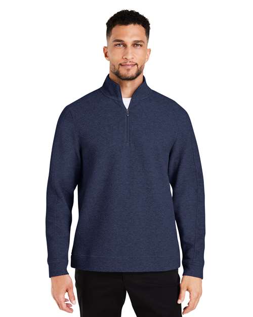 North End - Men's Spirit Textured Quarter-Zip Pullover - NE725
