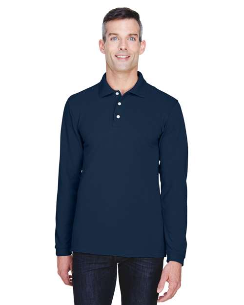 Harriton - Men's Easy Blend™ Long Sleeve Polo - M265L