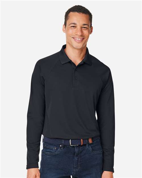 Harriton - Men's Charge Snag and Soil Protect Long Sleeve Polo - M208L