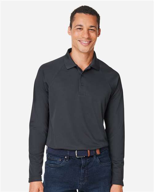 Harriton - Men's Charge Snag and Soil Protect Long Sleeve Polo - M208L