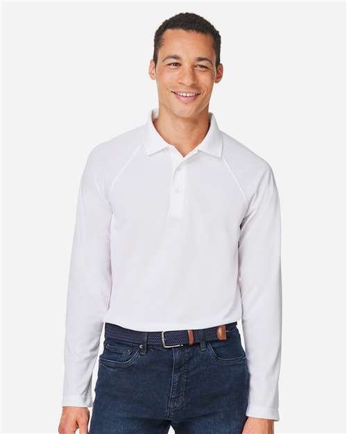 Harriton - Men's Charge Snag and Soil Protect Long Sleeve Polo - M208L