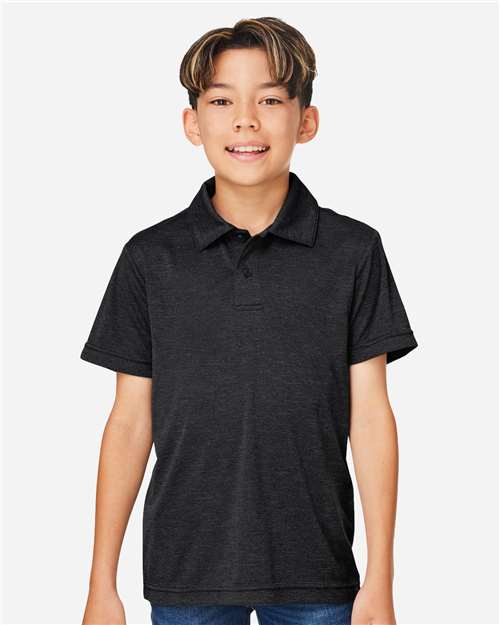 Team 365 - Youth Zone Sonic Heather Performance Polo - TT51HY