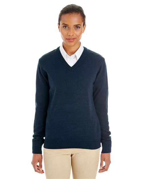 Harriton - Women's Pilbloc V-Neck Sweater - M420W