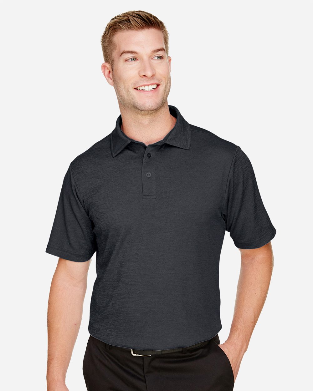 Devon & Jones - Men's CrownLux Performance® Address Mélange Polo - DG22