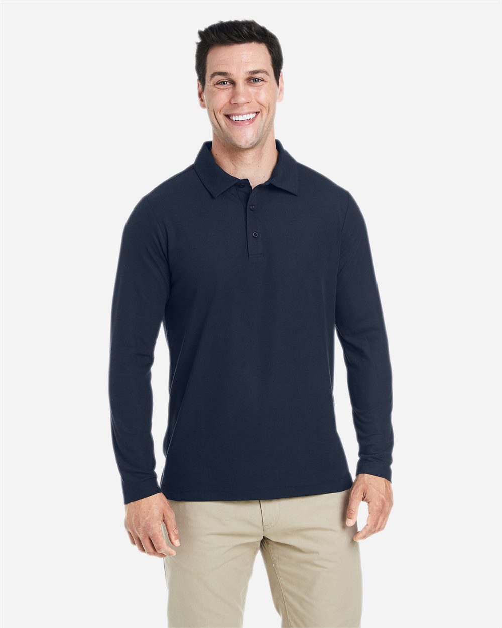 CORE365 - Men's Fusion ChromaSoft™ Long Sleeve Pique Polo - CE112L