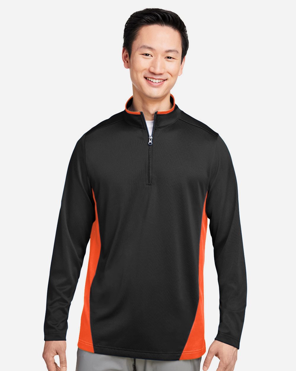 Harriton - Men's Flash Snag Protection Plus IL Colorblock Quarter-Zip Pullover - M786