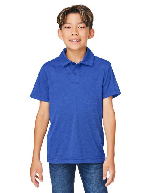 Team 365 - Youth Zone Sonic Heather Performance Polo - TT51HY