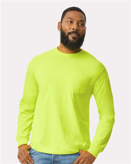 Gildan - Unisex Ultra Cotton® Long Sleeve Pocket T-Shirt - 2410