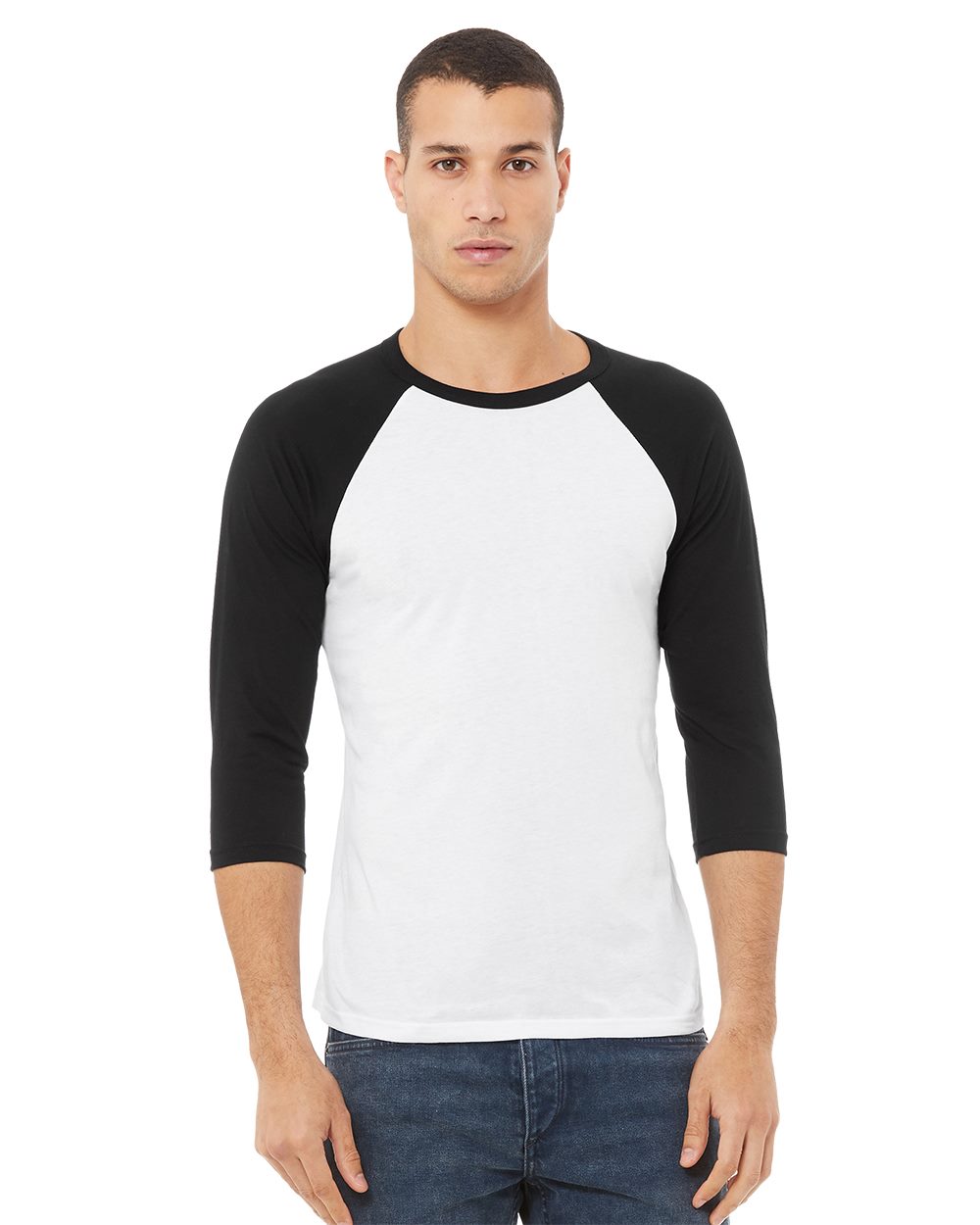 BELLA + CANVAS - Unisex Three-Quarter Sleeve Baseball Tee - 3200