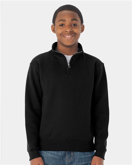 Quarter zip cadet collar sweatshirt hotsell