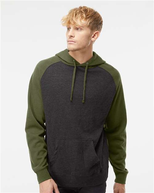 Independent Trading Co. - Unisex Raglan Hooded Sweatshirt - IND40RP