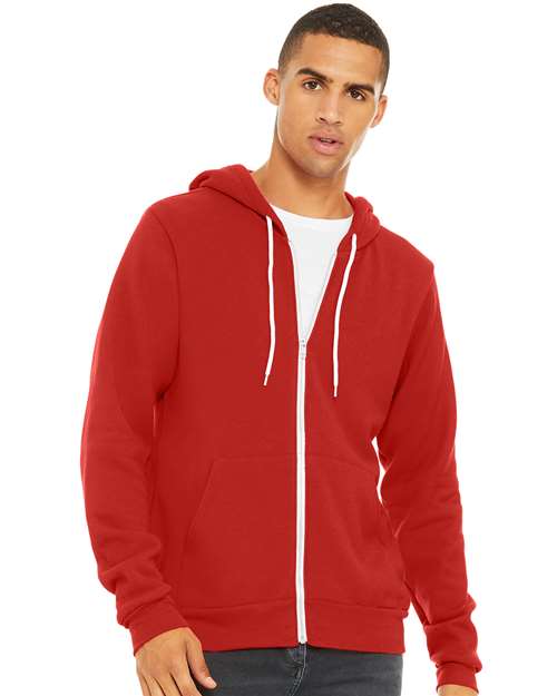 BELLA + CANVAS - Unisex Sponge Fleece Full-Zip Hoodie Sweatshirt - 3739
