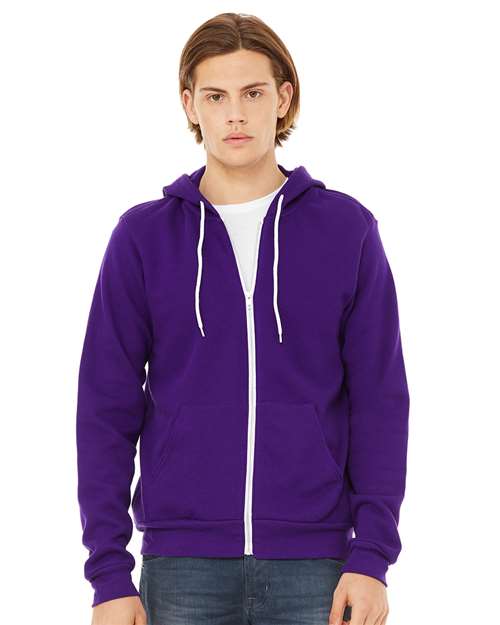 BELLA + CANVAS - Unisex Sponge Fleece Full-Zip Hoodie Sweatshirt - 3739