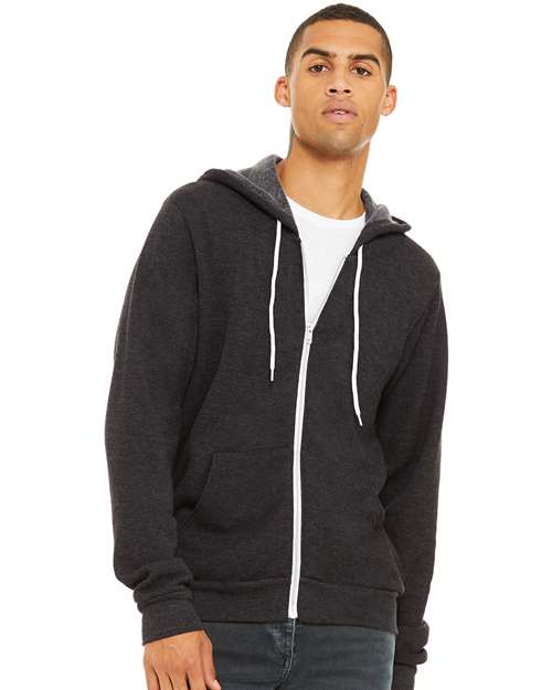 BELLA + CANVAS - Unisex Sponge Fleece Full-Zip Hoodie Sweatshirt - 3739