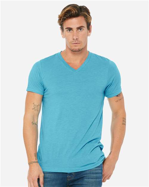 BELLA + CANVAS - Unisex Triblend V-Neck Tee - 3415