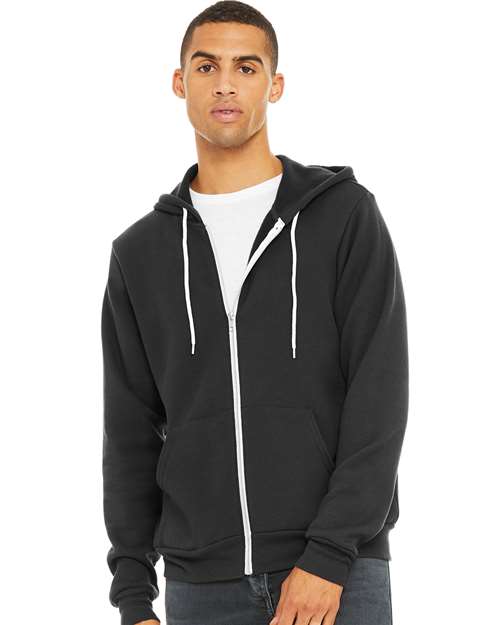 BELLA + CANVAS - Unisex Sponge Fleece Full-Zip Hoodie Sweatshirt - 3739