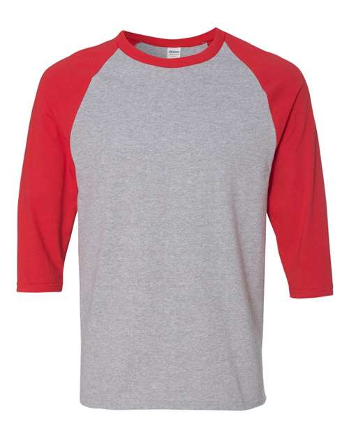 Gildan - Unisex Heavy Cotton™ Raglan Three-Quarter Sleeve T-Shirt - 5700