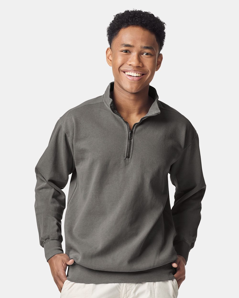 Comfort Colors - Unisex Garment-Dyed Quarter-Zip Sweatshirt - 1580