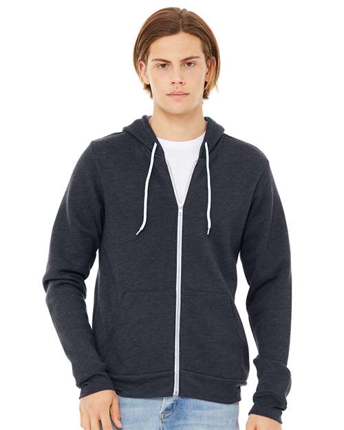 BELLA + CANVAS - Unisex Sponge Fleece Full-Zip Hoodie Sweatshirt - 3739