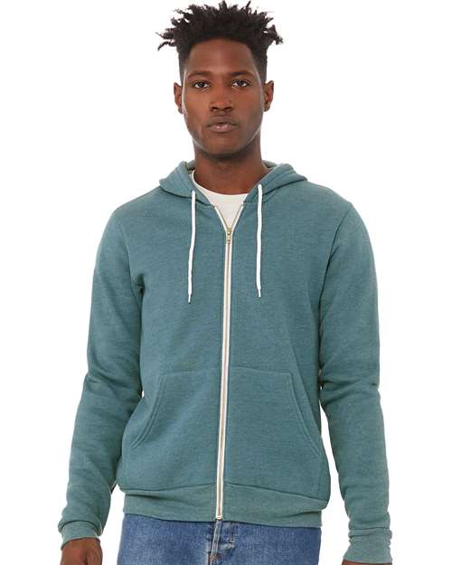 BELLA + CANVAS - Unisex Sponge Fleece Full-Zip Hoodie Sweatshirt - 3739