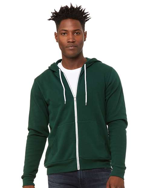 BELLA + CANVAS - Unisex Sponge Fleece Full-Zip Hoodie Sweatshirt - 3739