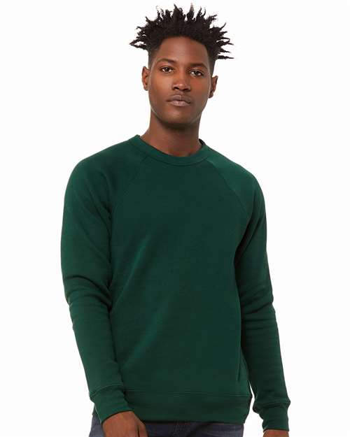 BELLA + CANVAS - Unisex Sponge Fleece Raglan Crewneck Sweatshirt - 3901