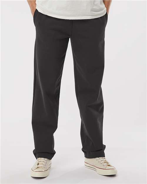 King Fashion - Pocketed Open Bottom Sweatpants - KF9022