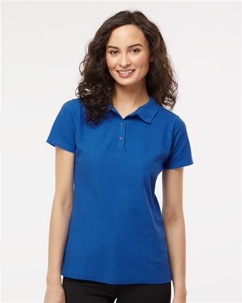 M&O - Women's Ringspun Pique Polo - 7600