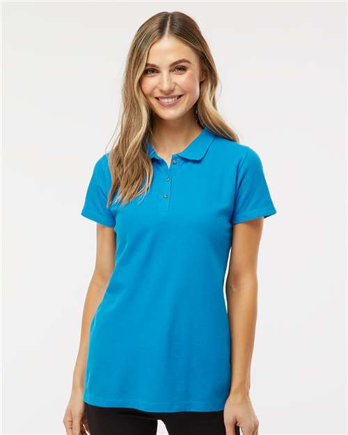 M&O - Women's Ringspun Pique Polo - 7600